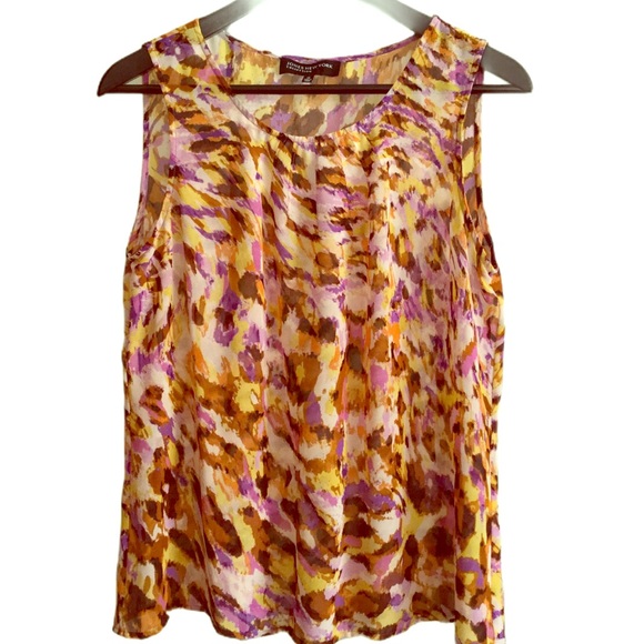 COPY - Jones New York Large Sheer Blouse Sleeveless - Picture 2 of 8